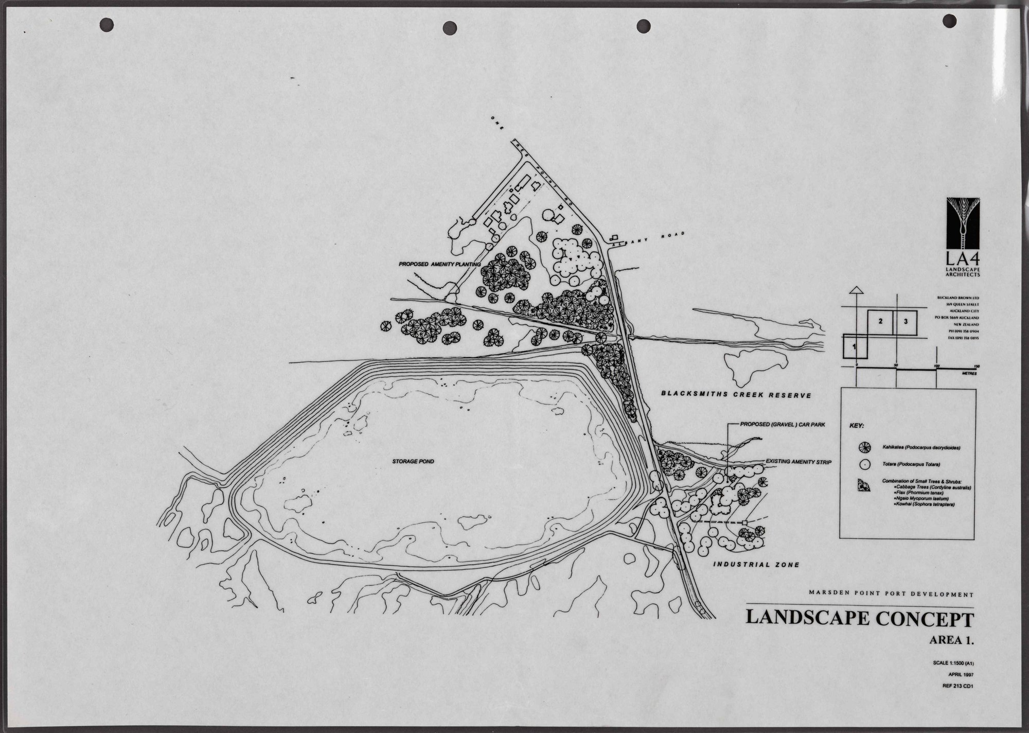 Marsden Point port development : Landscape concept area 1.