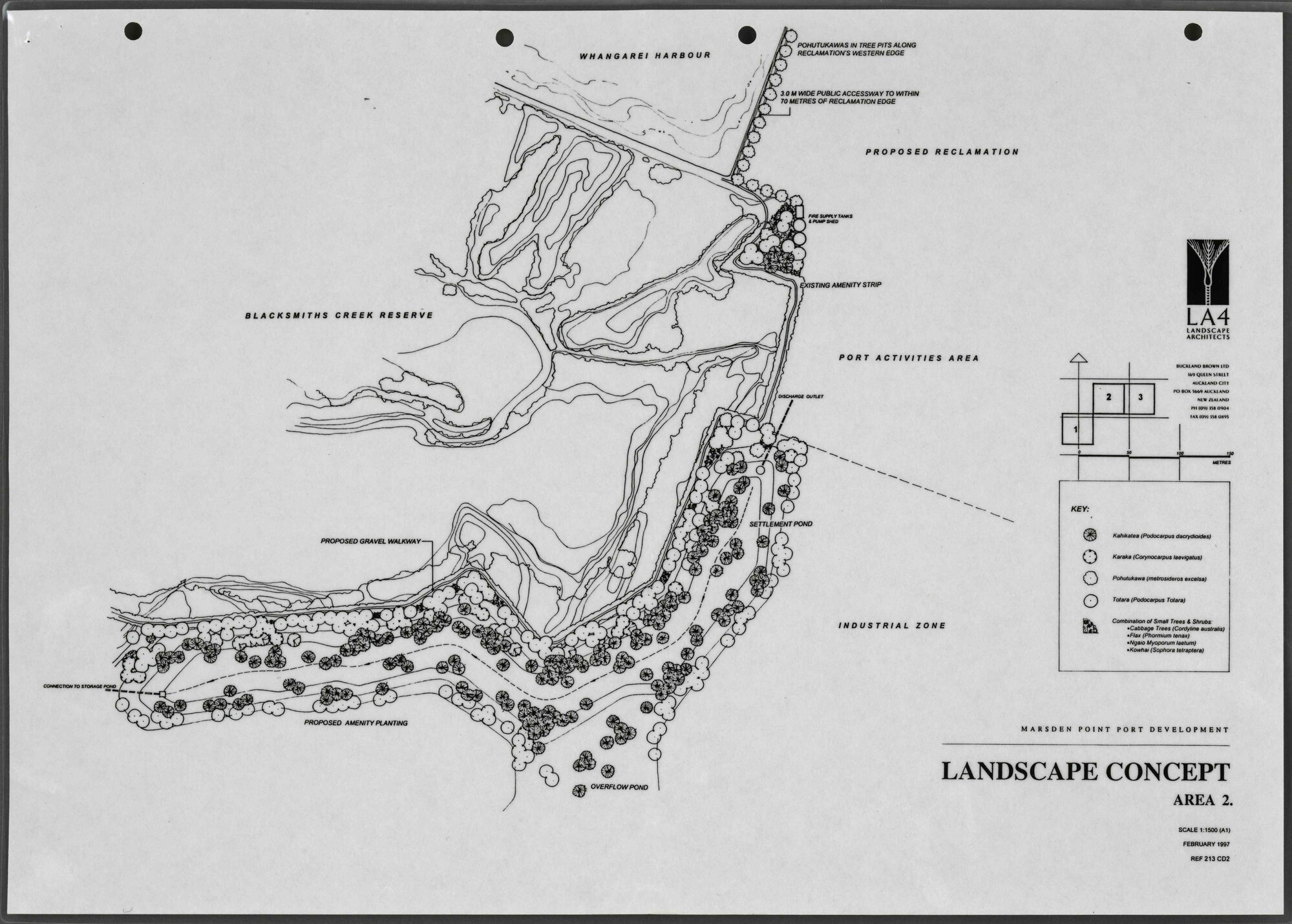 Marsden Point port development : Landscape concept Area 2.
