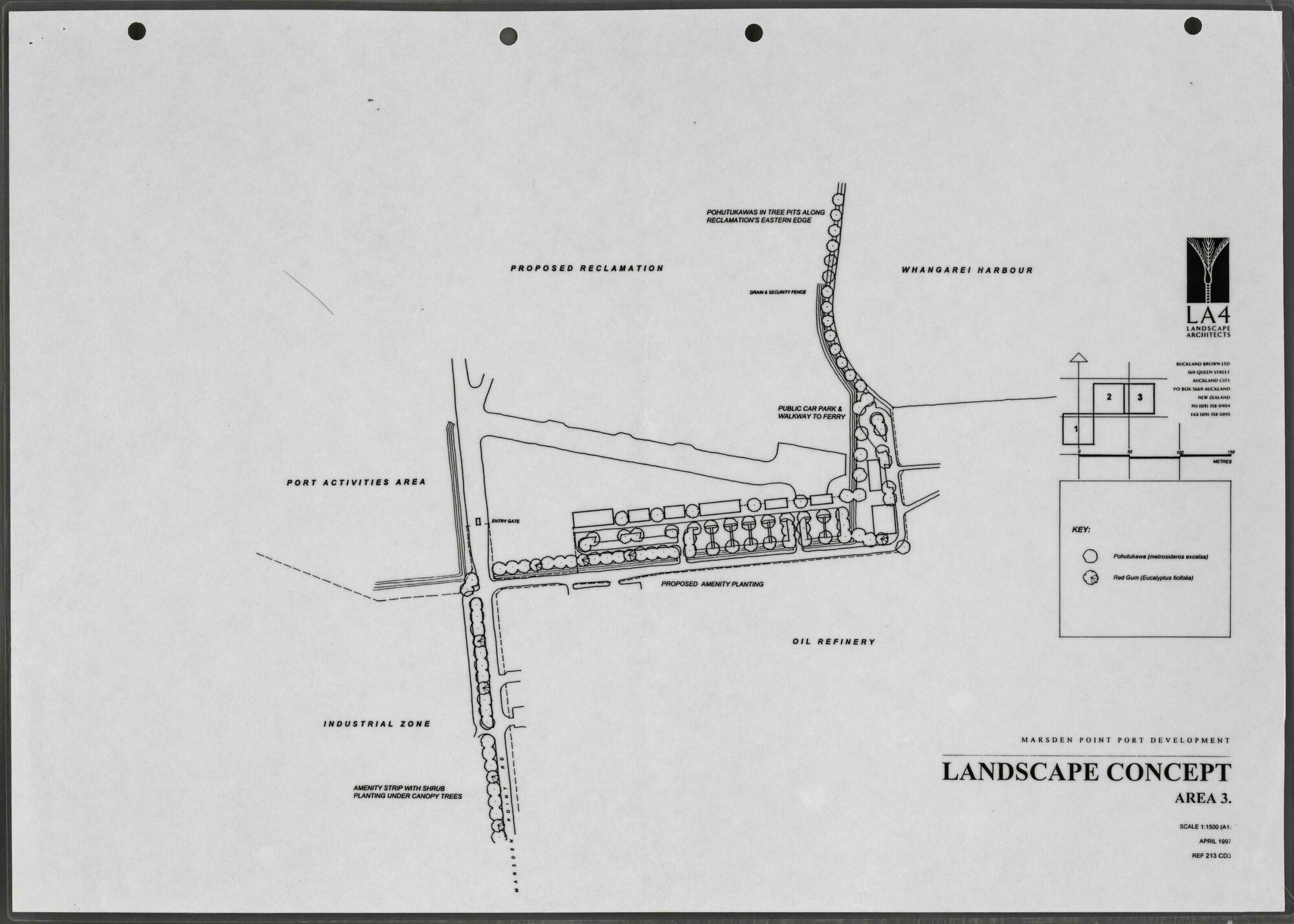 Marden Point port development : Landscape concept area 3