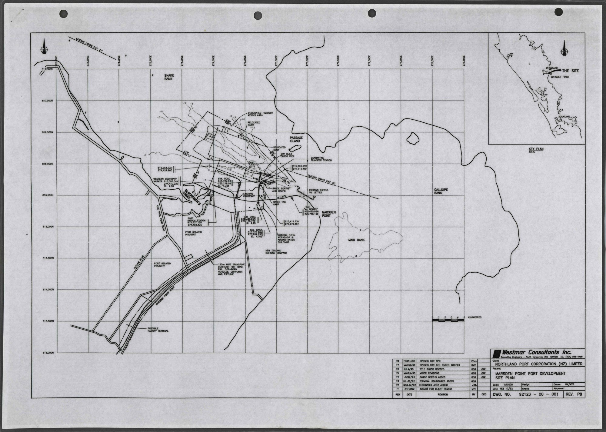 Marsden Point port development : Site plan