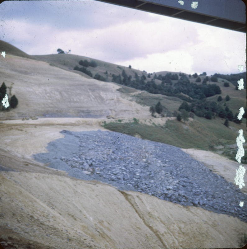 Inside facing of Dam