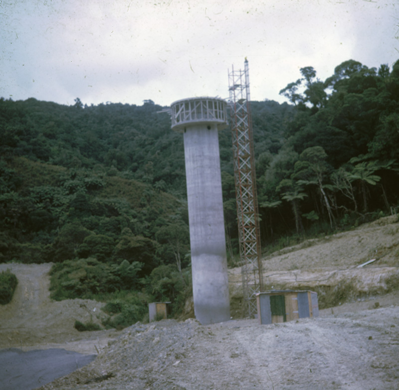 Whau Valley Dam Water Tower During Construction