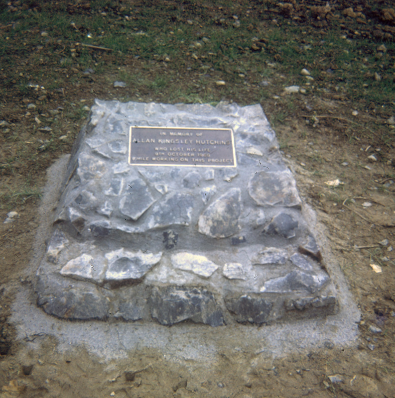 Memorial Plaque at Whau Valley Dam
