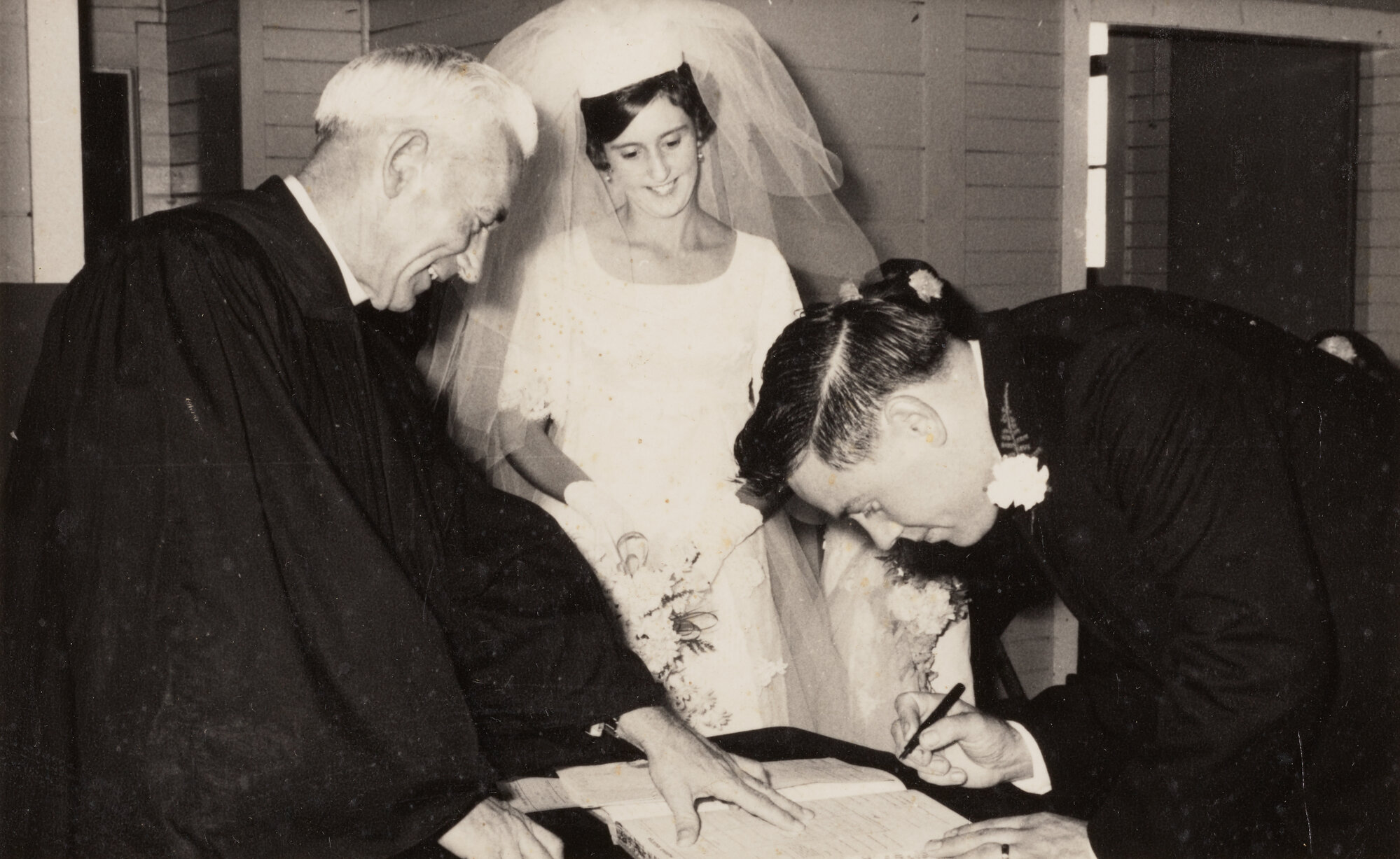 Lorraine Scott and Ray Brown wedding 1960s