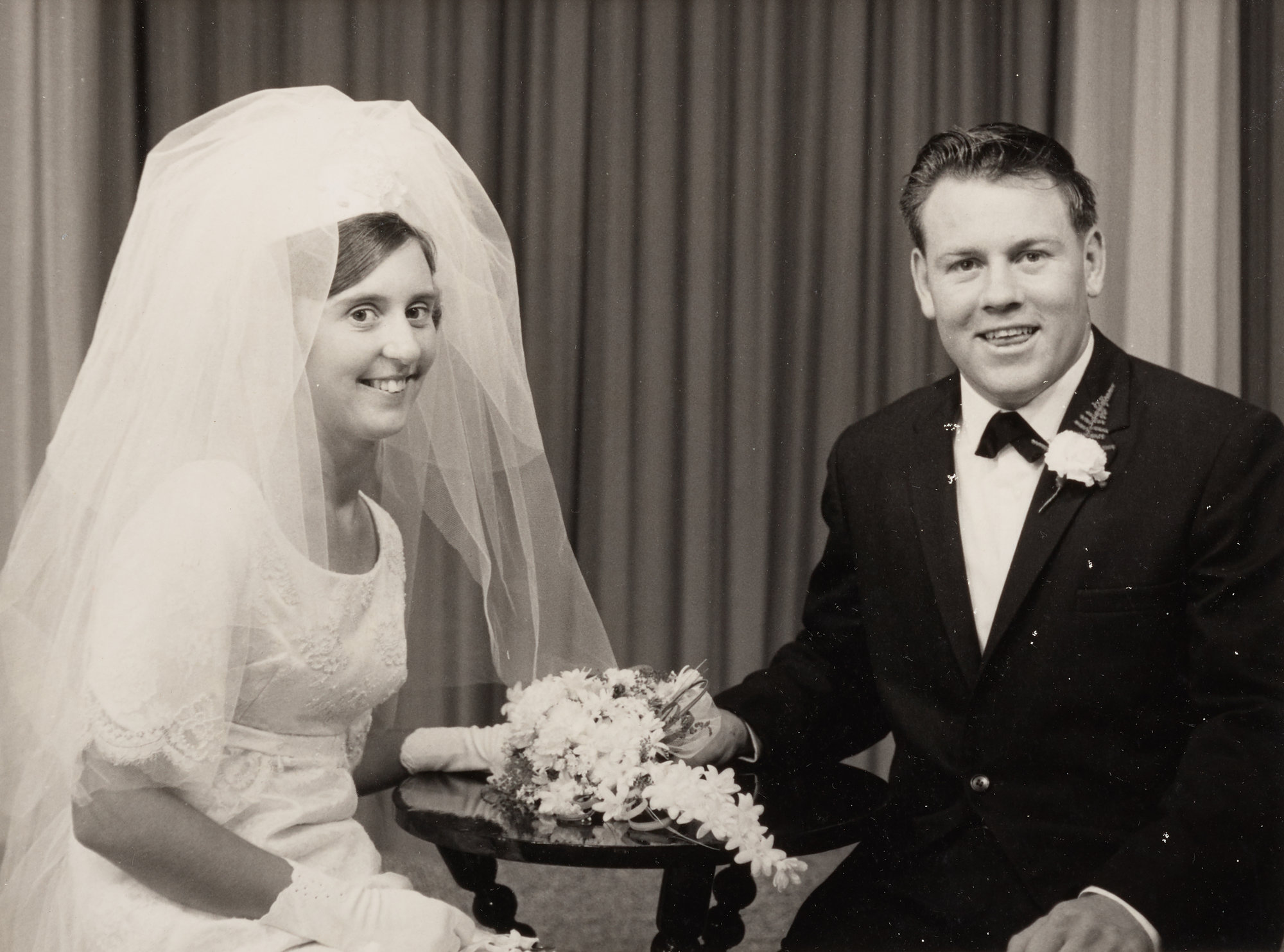 Lorraine Scott and Ray Brown wedding 1960s