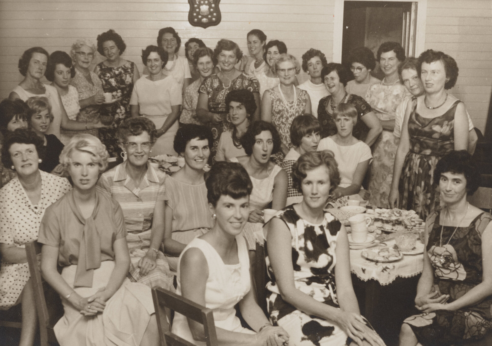Whangarei Homemakers' Choir celebrating winning Competitions Shield 1966-67