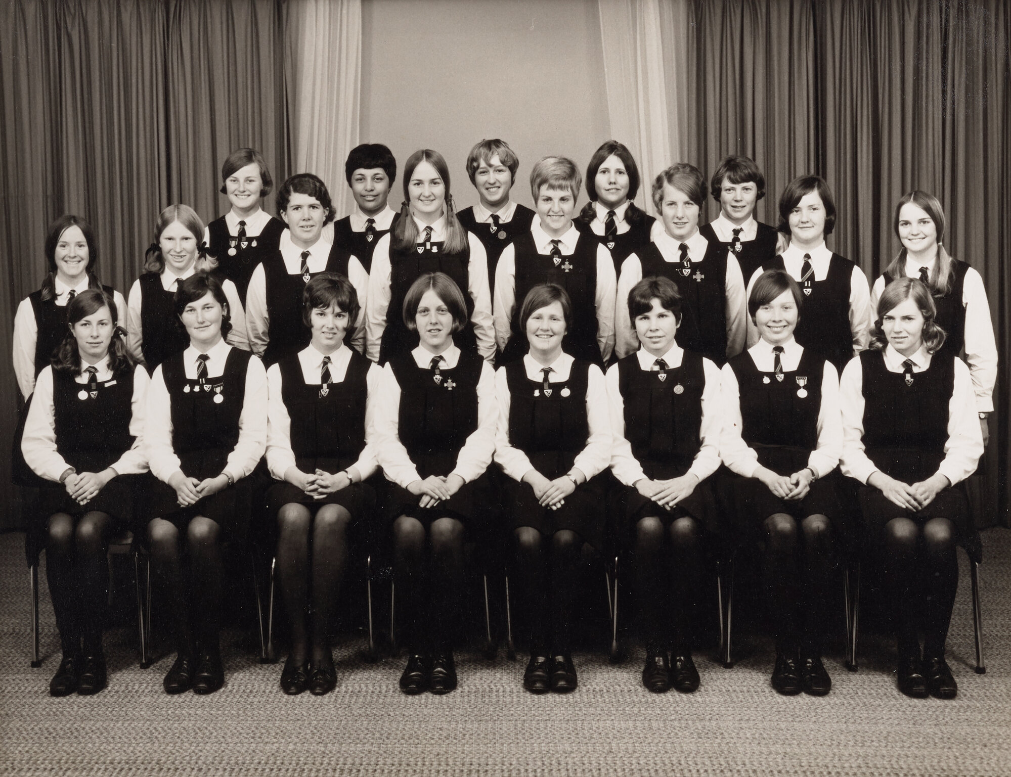 Whangarei Girls High School Prefects 1969