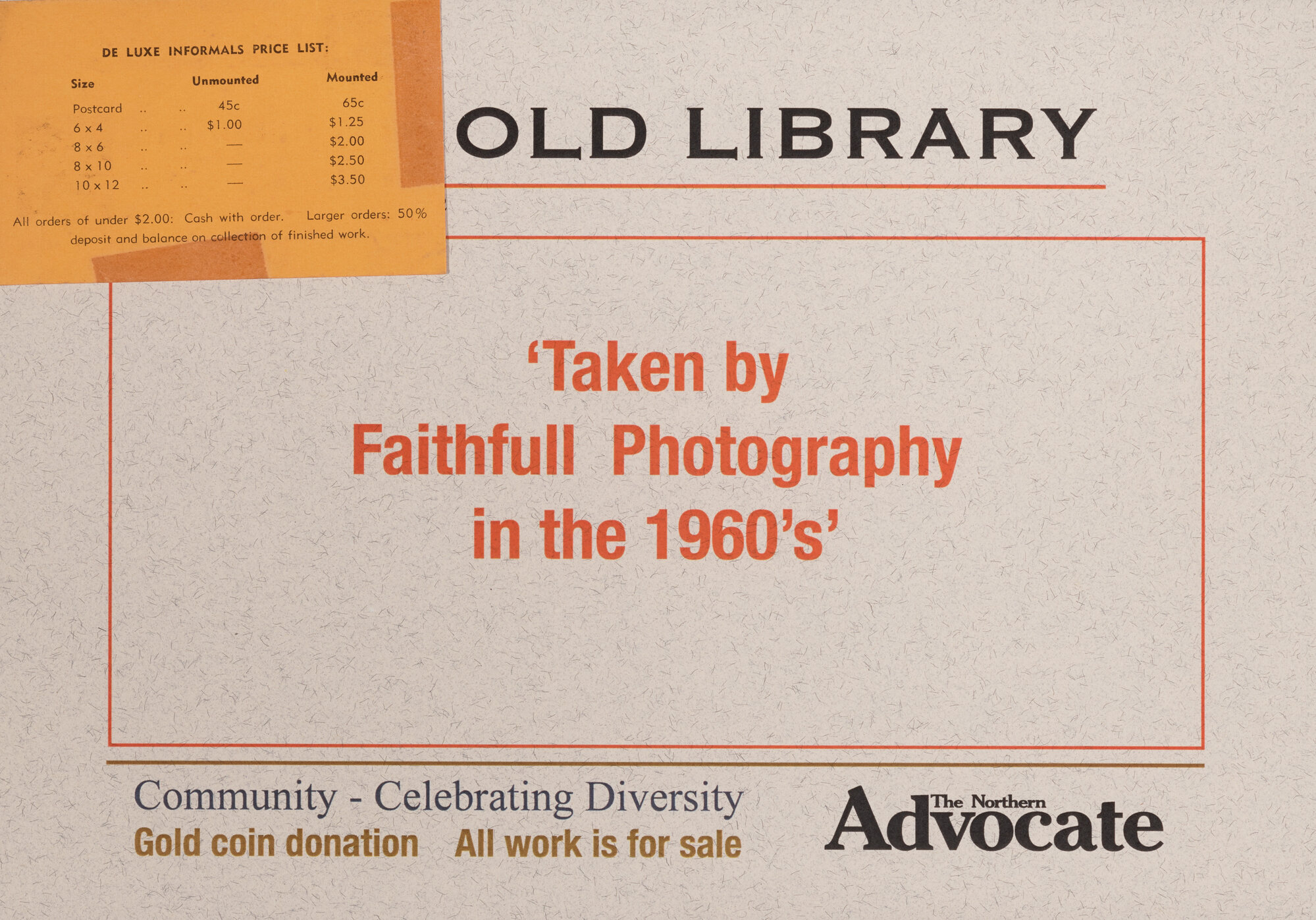 Faithfull Photography Brides and Babies exhibition promotion and business card price list