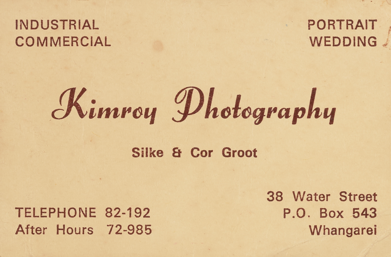 Kimroy Photography business card
