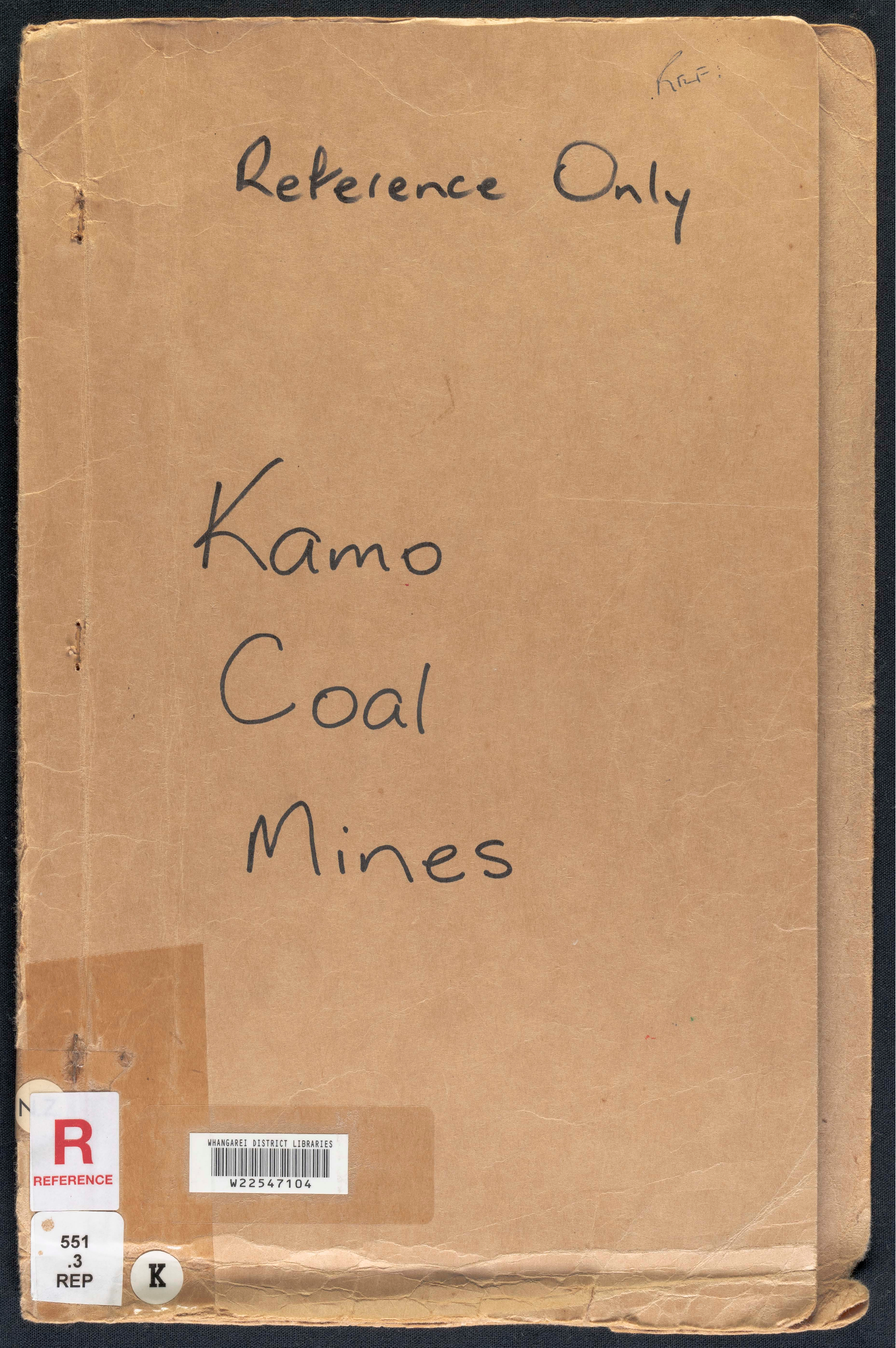 Report for Whangarei City Council on subsidence from abandoned Coal Mines at Kamo 