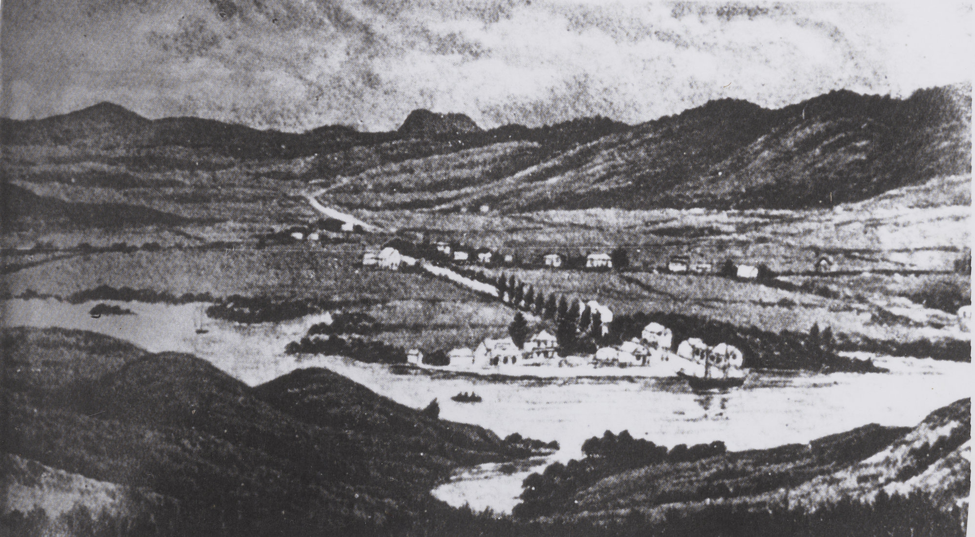 Early Whangarei Township and Hatea River