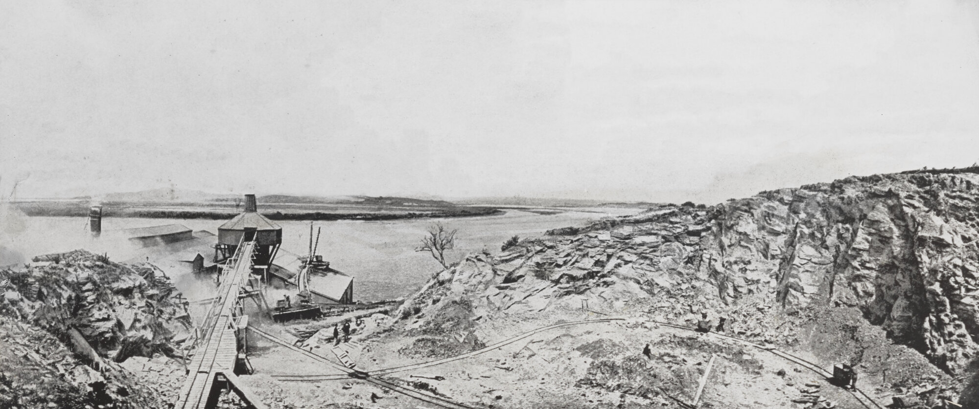 New Zealand Portland Cement Works on Matakohe Island