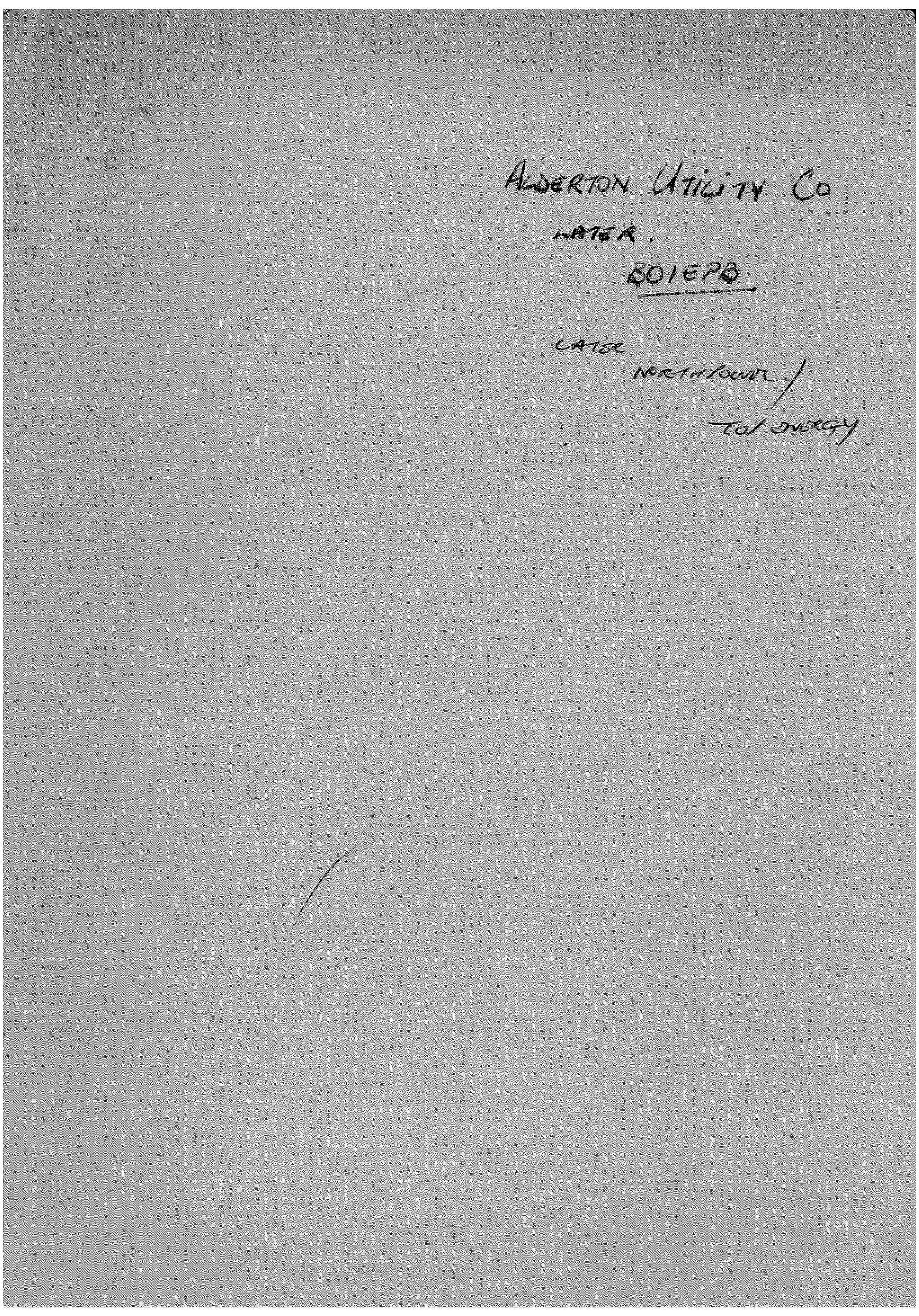 Poroporo Island, Alderton Utility Co