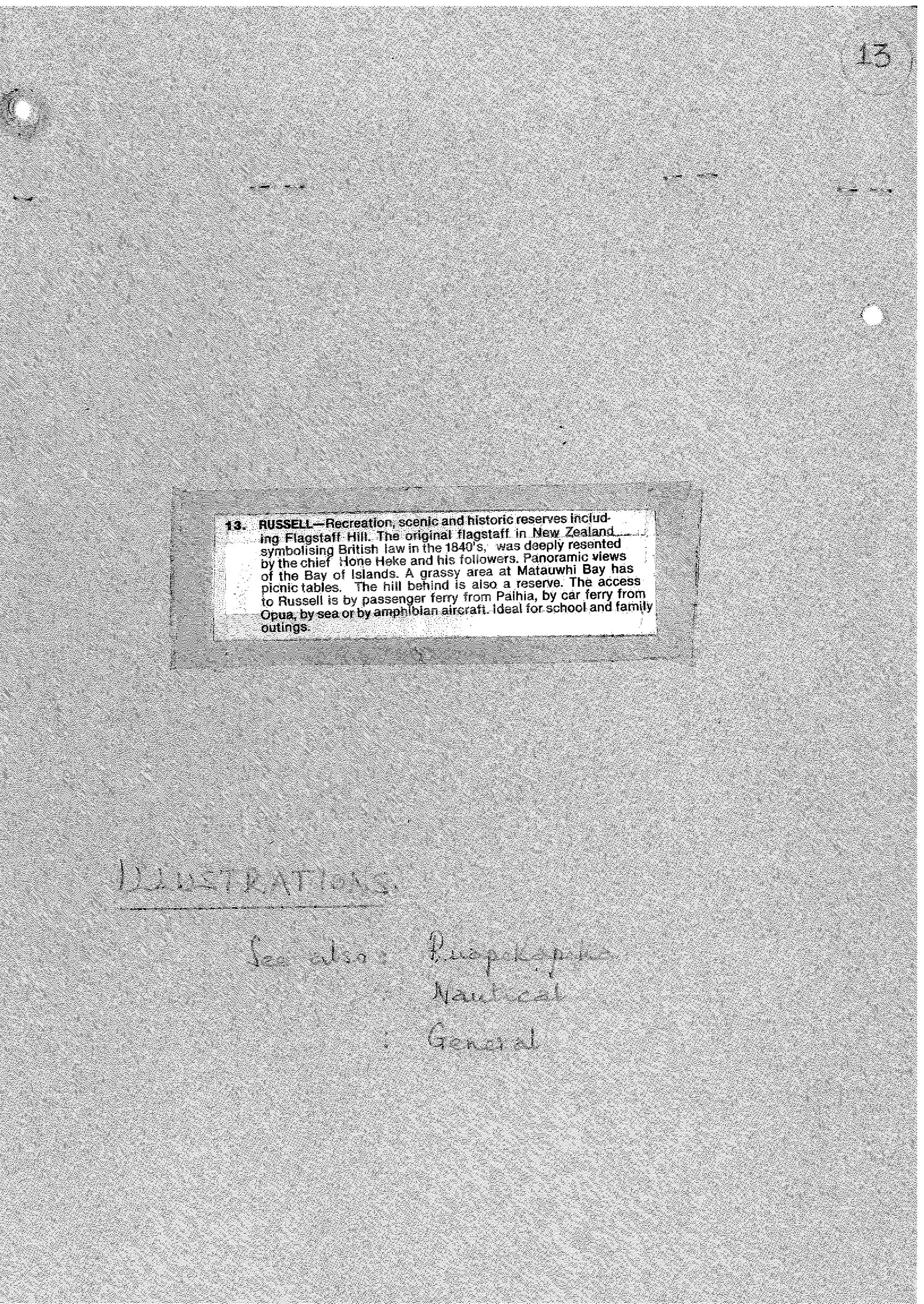 Russell Recreation and Historic Reserves