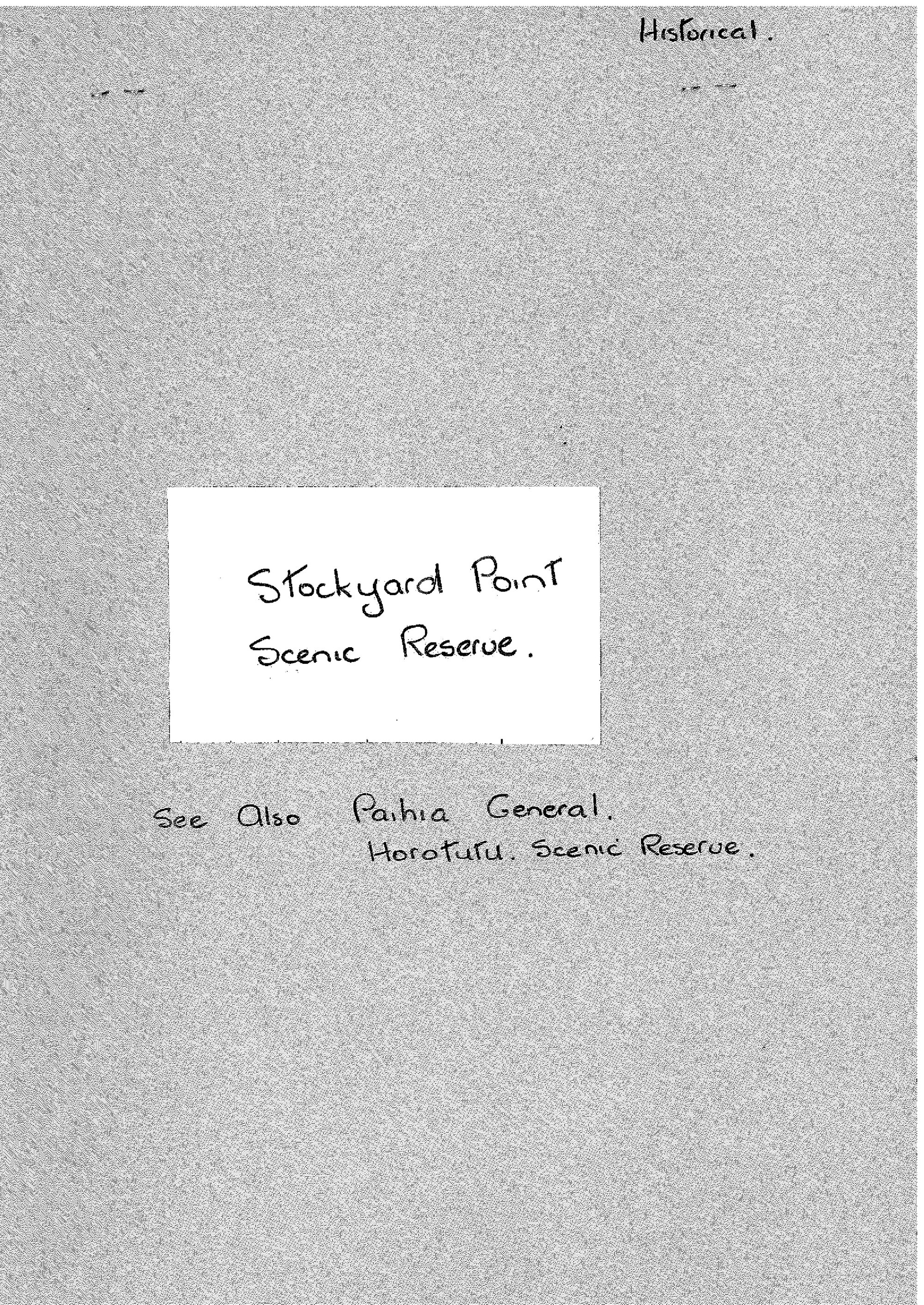 Stockyard Point Scenic Reserve