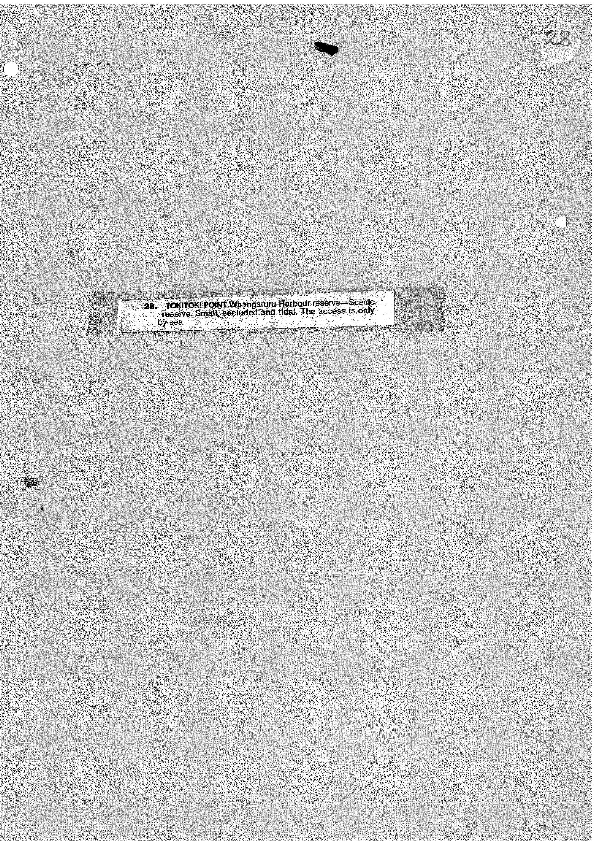 Whangaruru Harbour Reserve (Tokitoki Point)