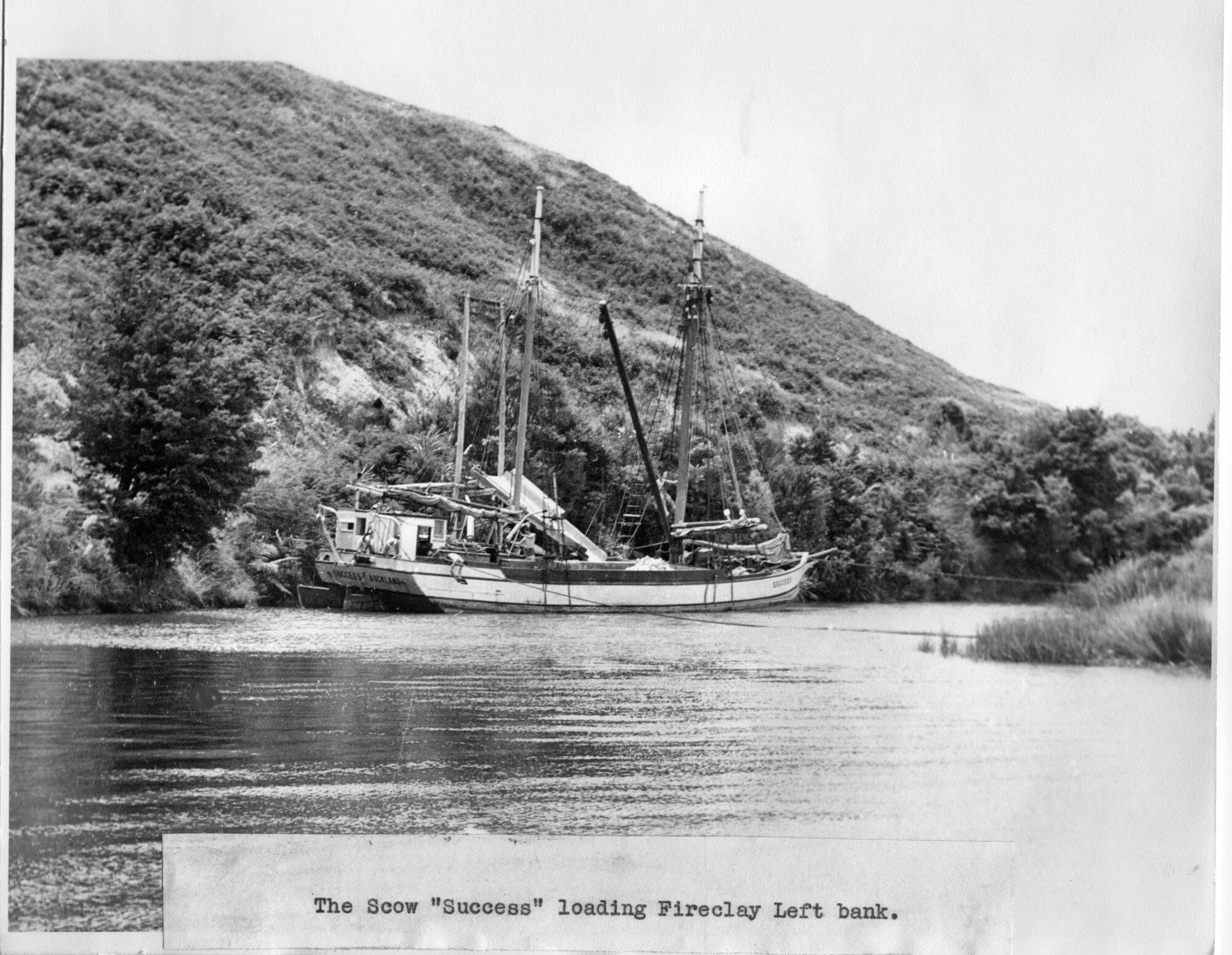 The Scow 'Success' Loading Fireclay Left Bank