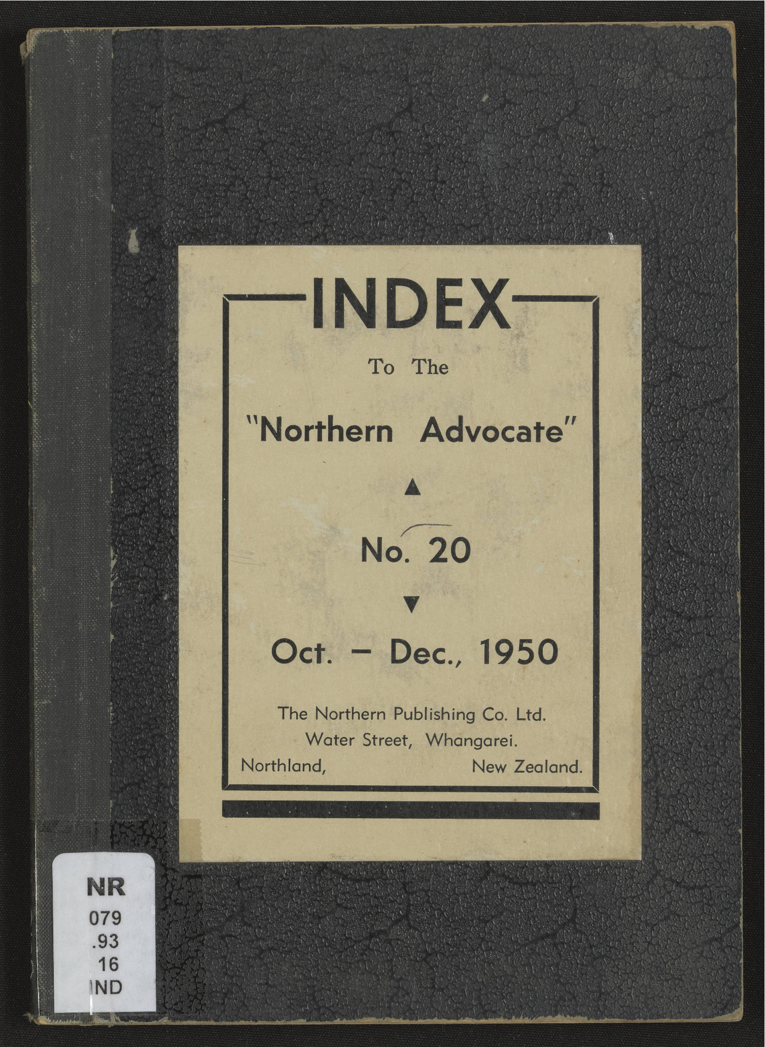 Northern Advocate 20 Oct-Dec 1950