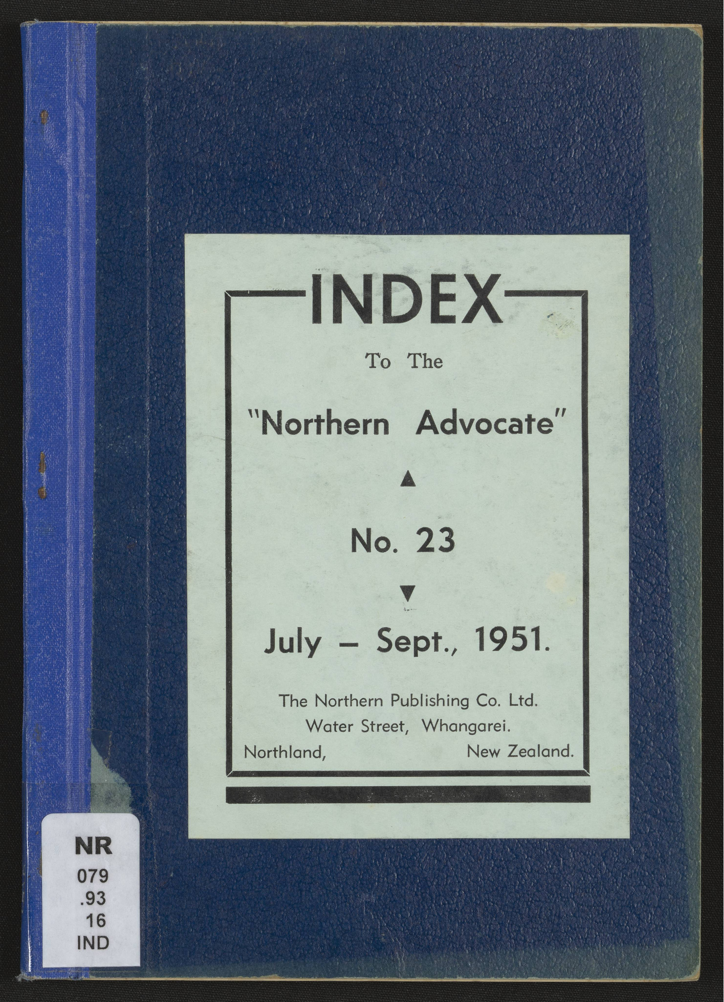 Northern Advocate 23 July-Sept 1951