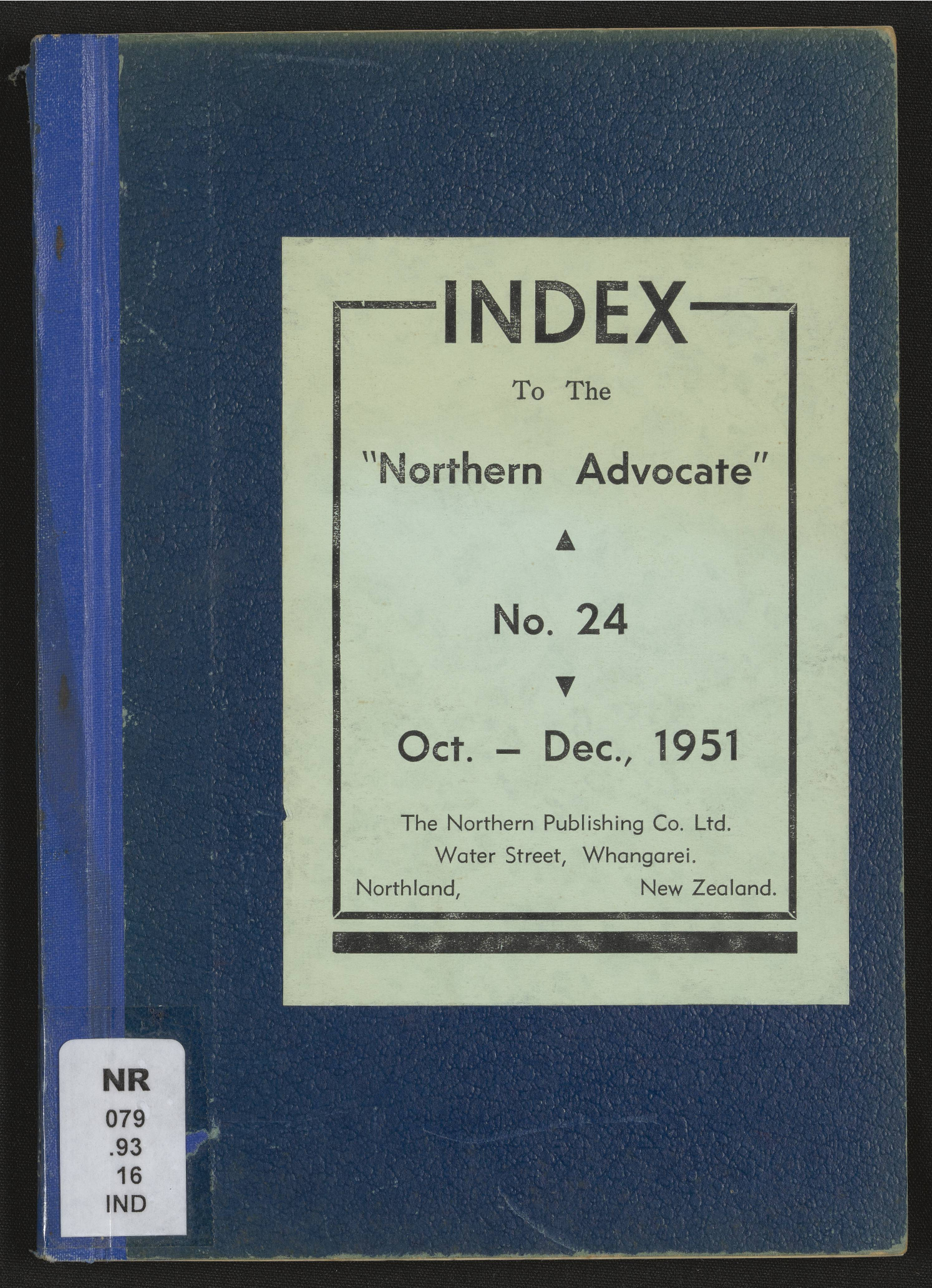 Northern Advocate 24 Oct-Dec 1951