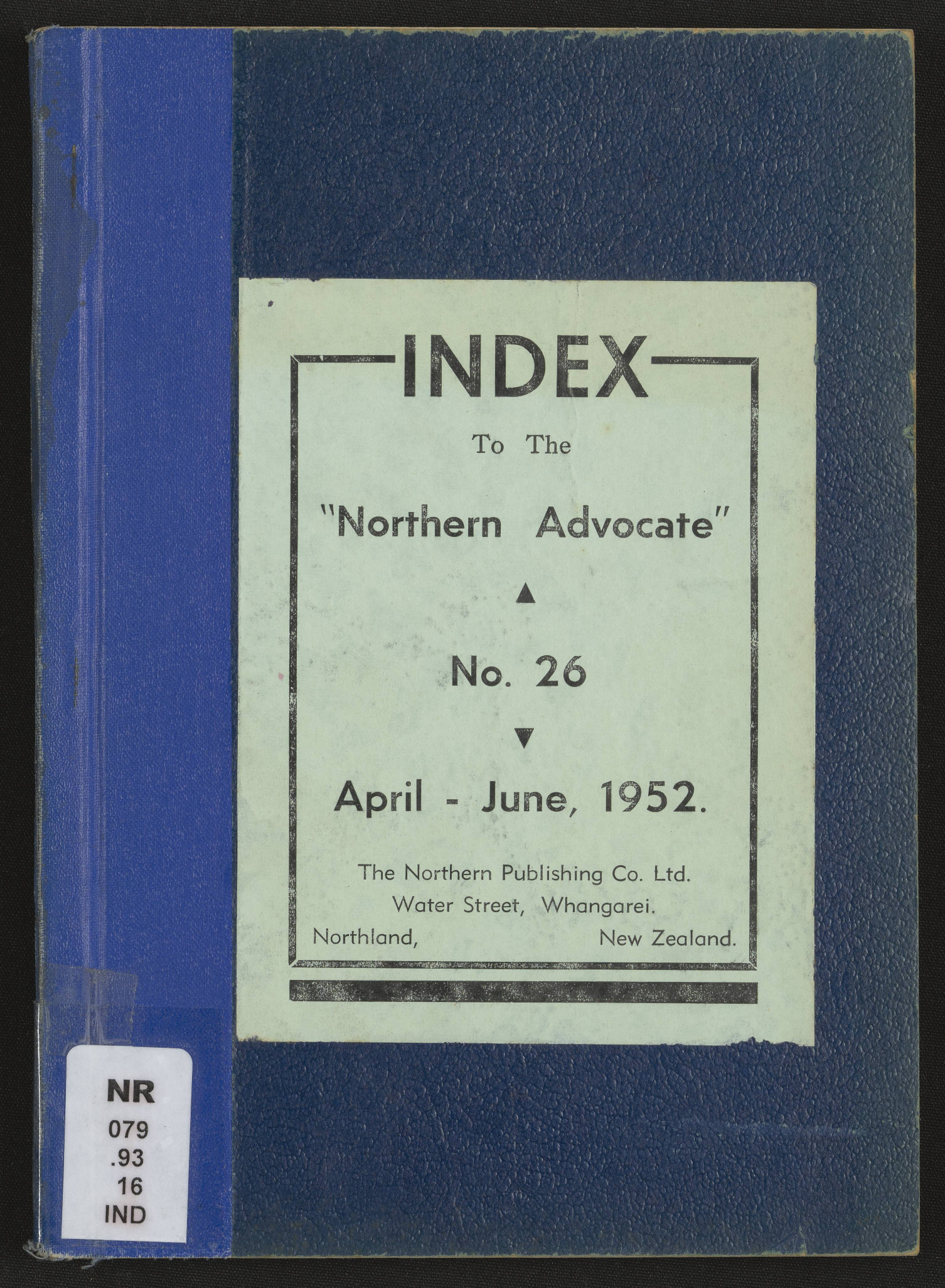 Northern Advocate 26 April-June 1952