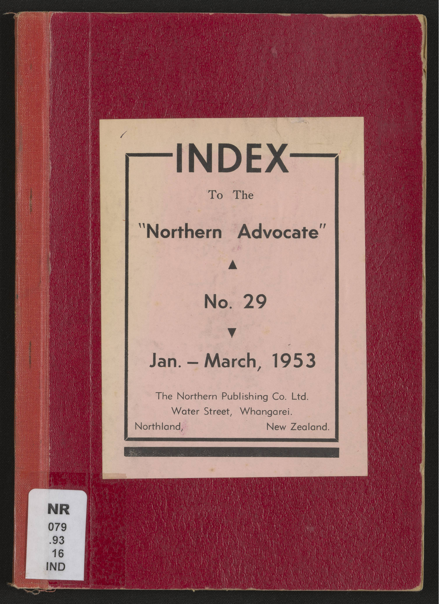 Northern Advocate 29 Jan-March 1953