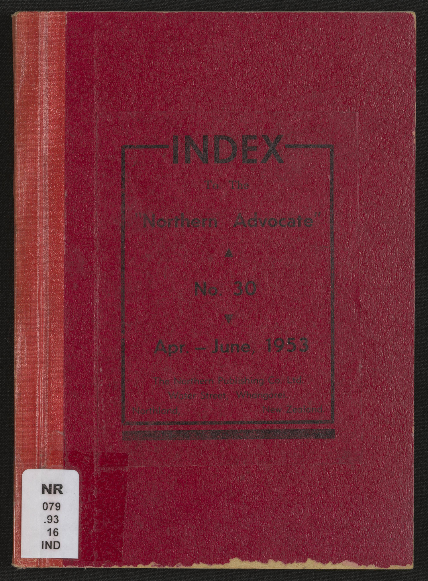 Northern Advocate 30 Apr-June 1953