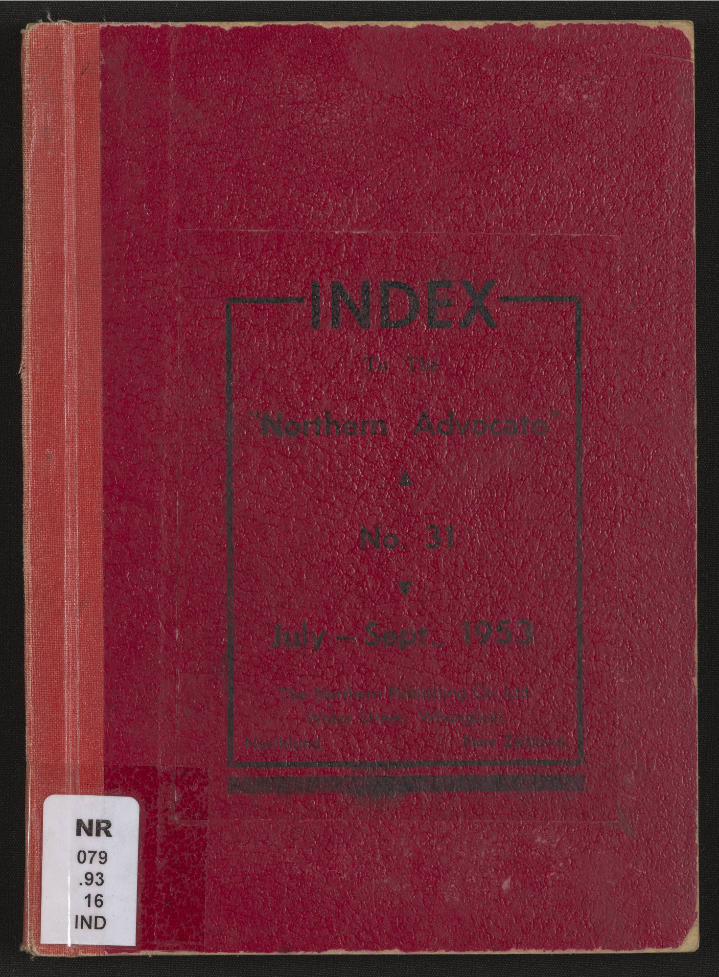 Northern Advocate 31 July-Sept 1953