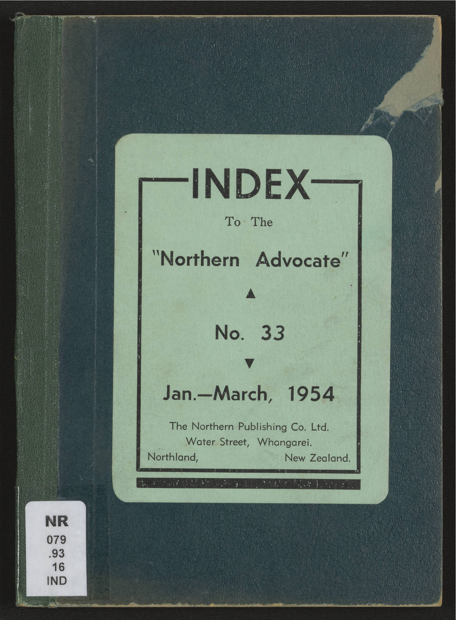 Northern Advocate 33 Jan-March 1954