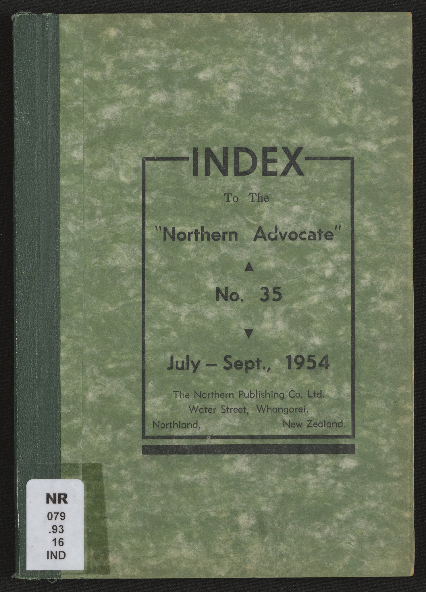 Northern Advocate 35 July-Sept 1954