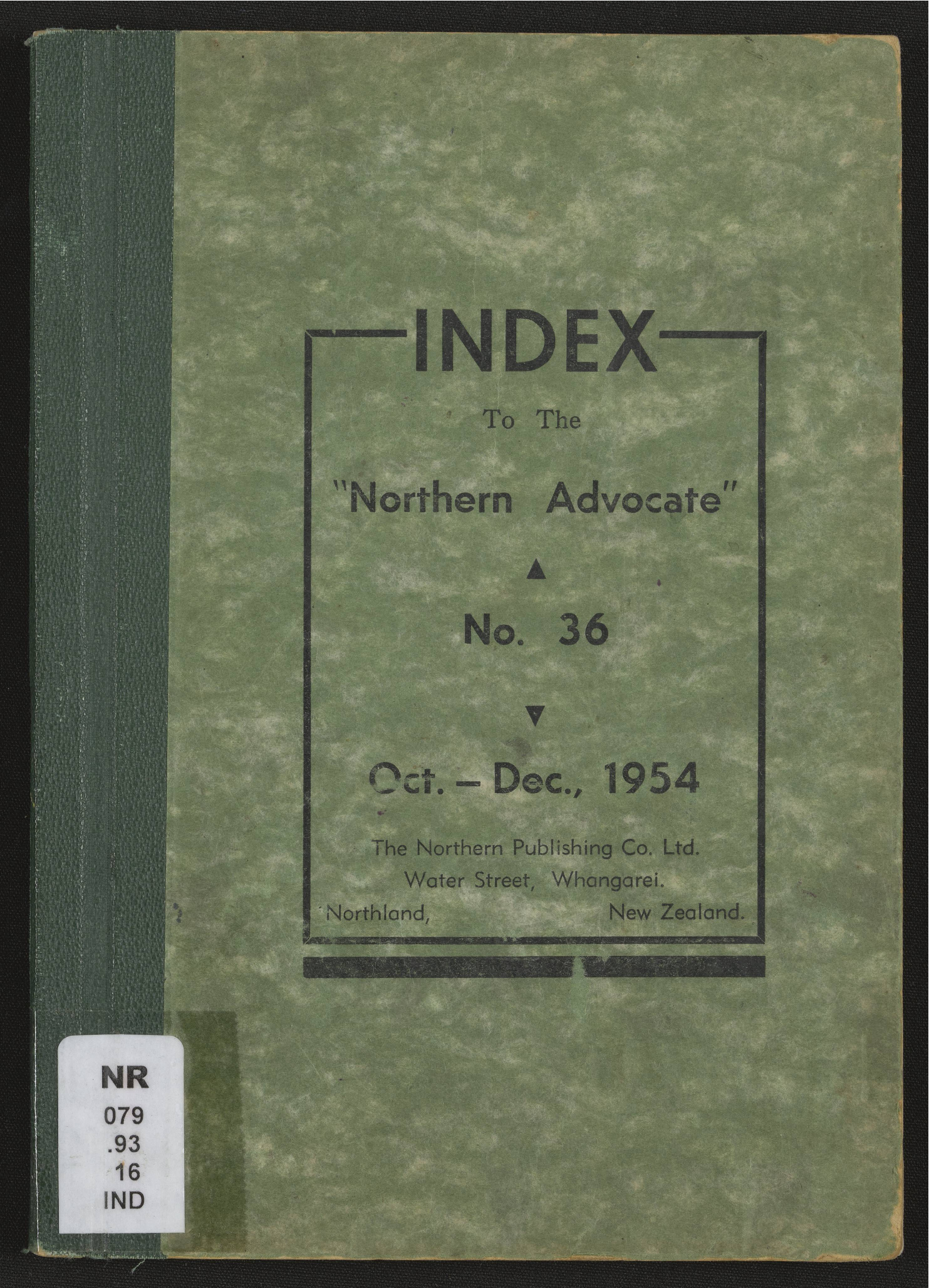 Northern Advocate 36 Oct-Dec 1954