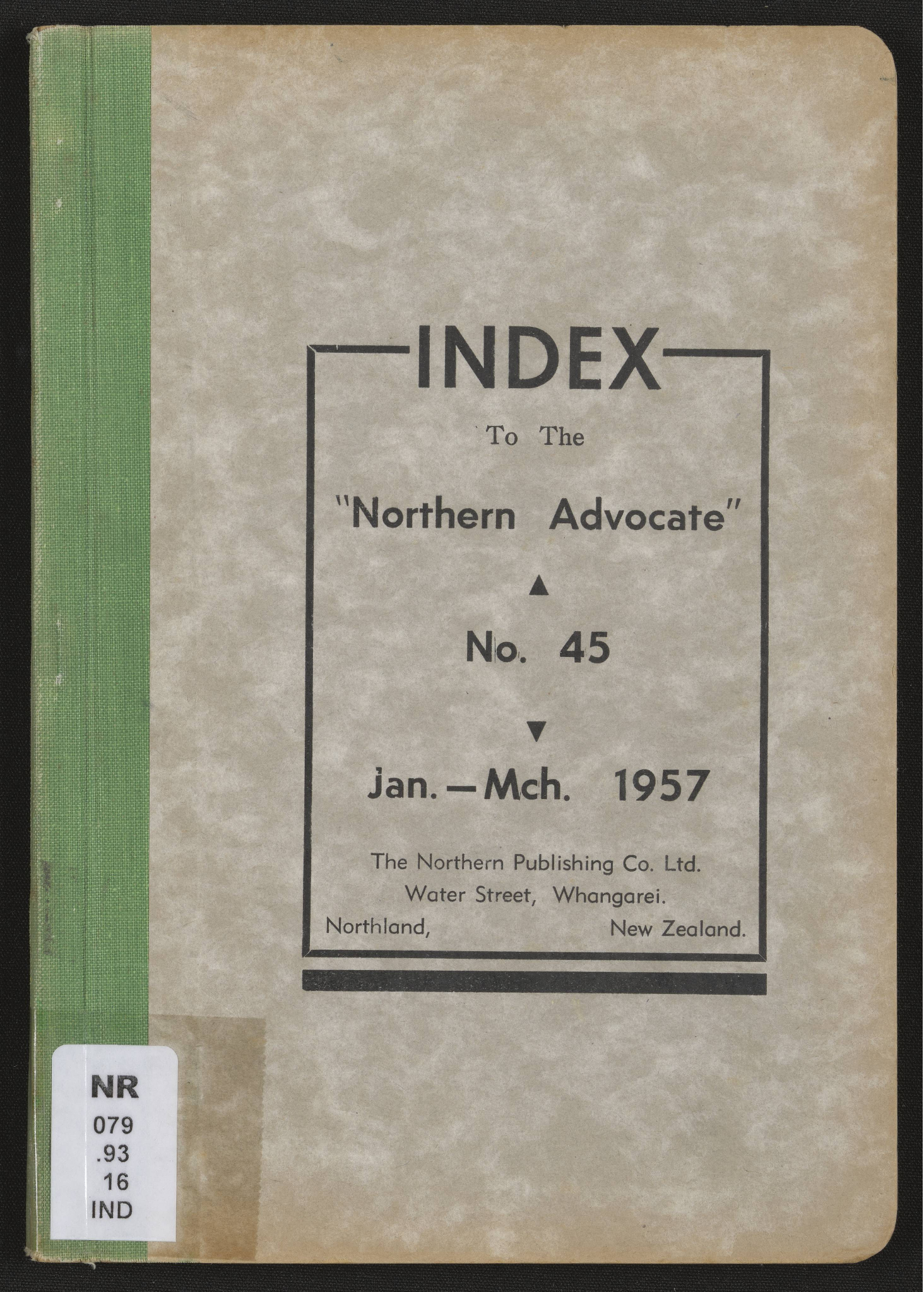 Northern Advocate 45 Jan-March 1957