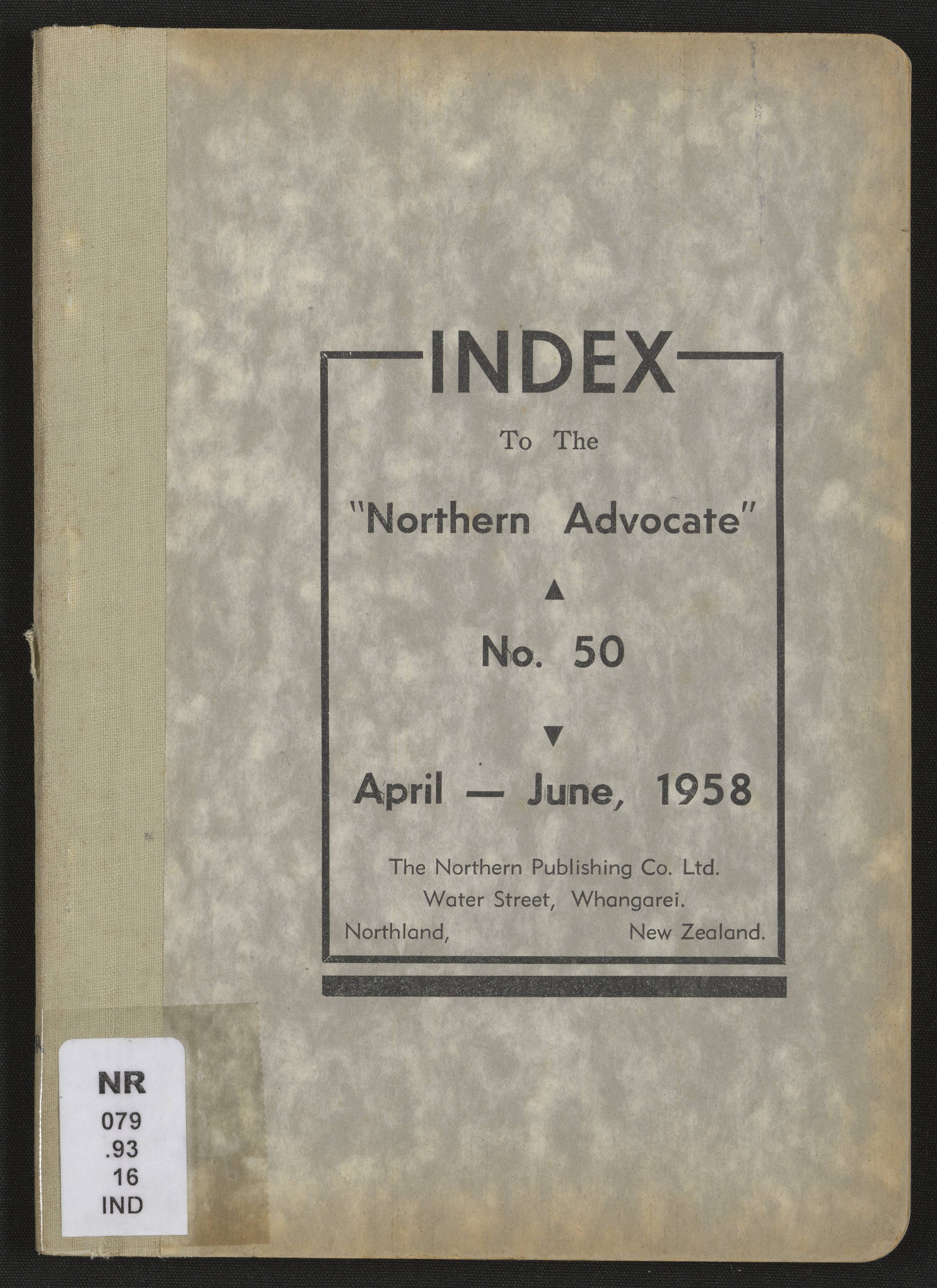 Northern Advocate 50 April-June 1958