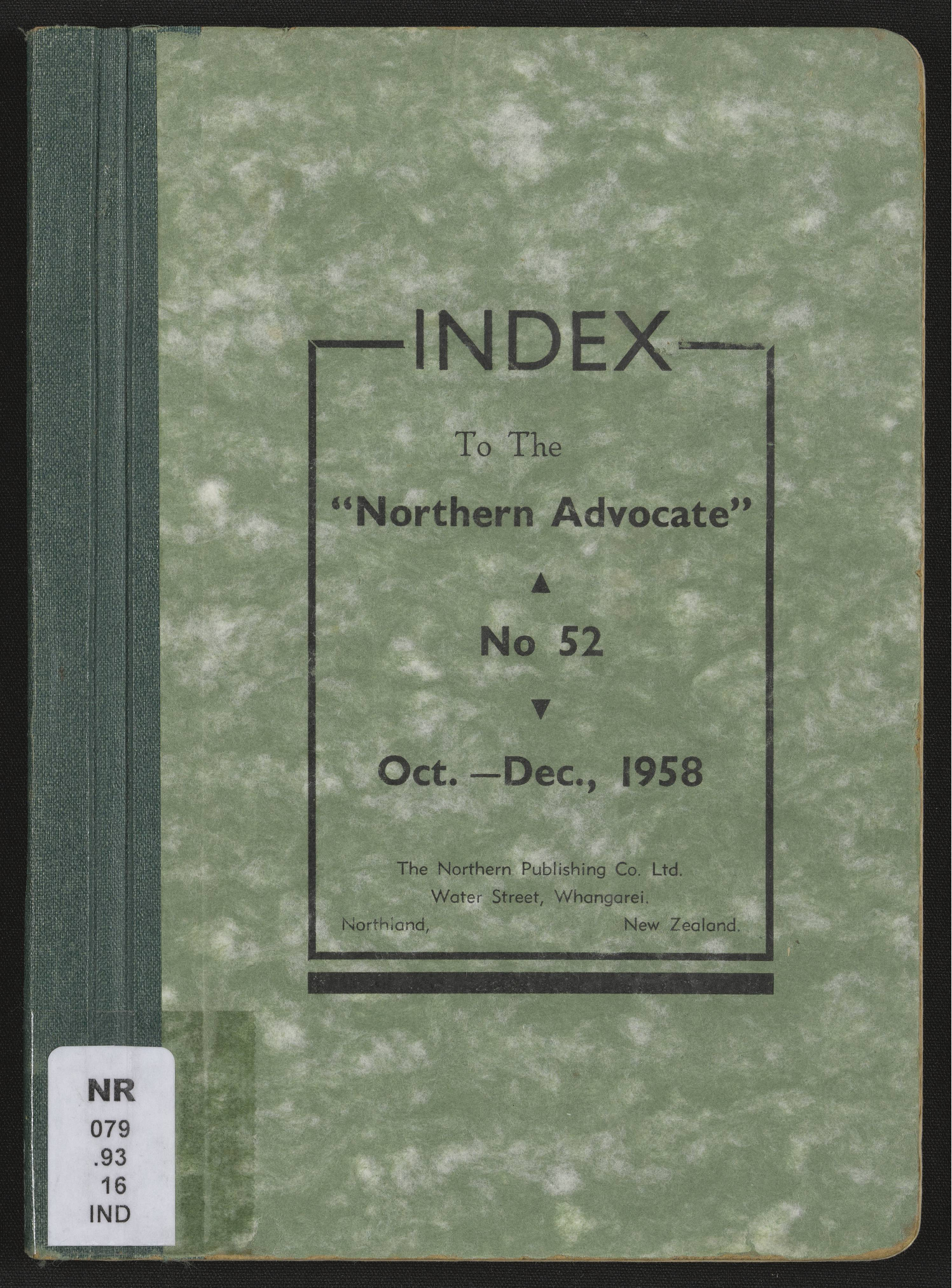 Northern Advocate 52 Oct-Dec 1958