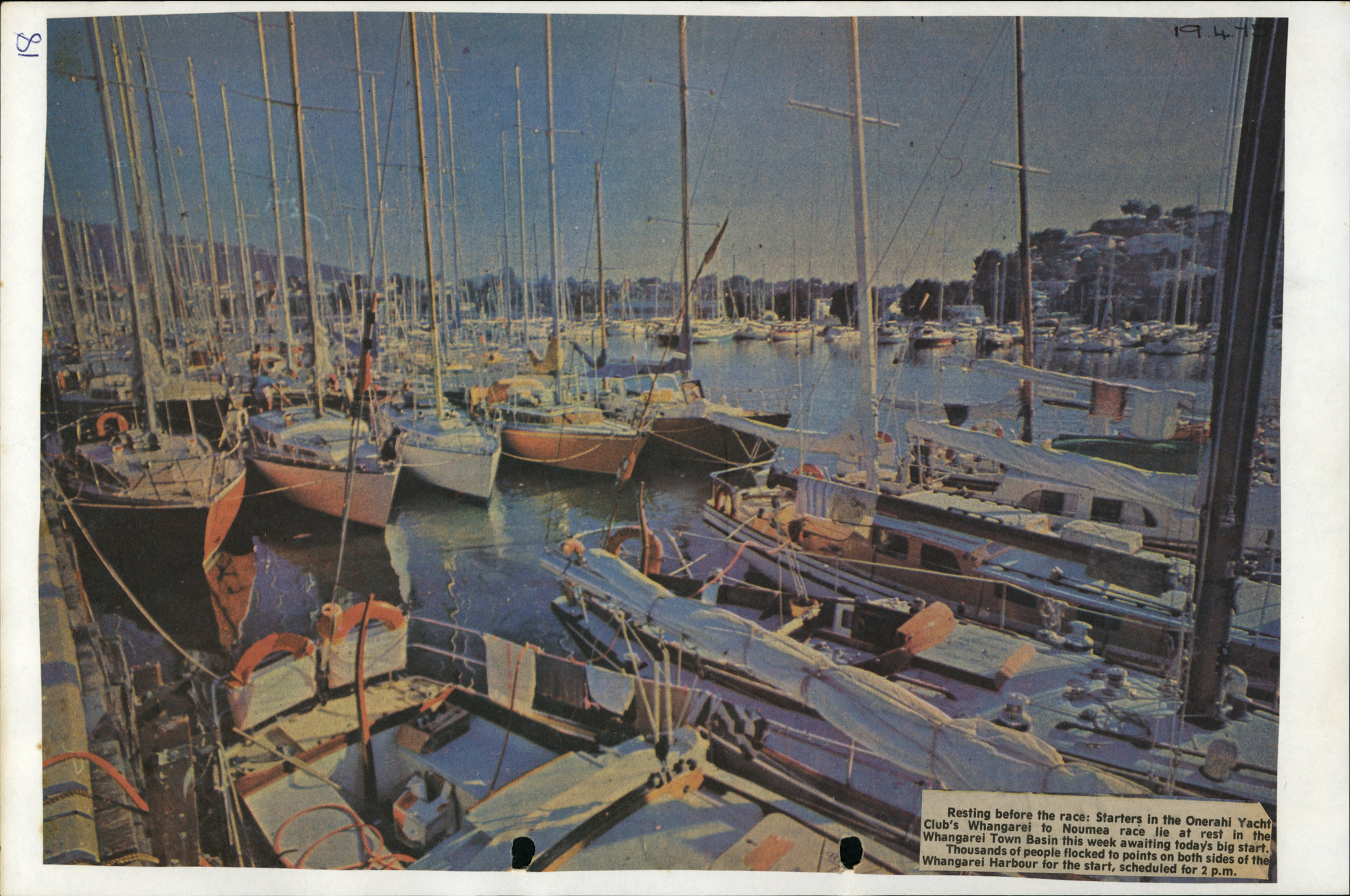 PN01.18 Whangarei Noumea race yachts