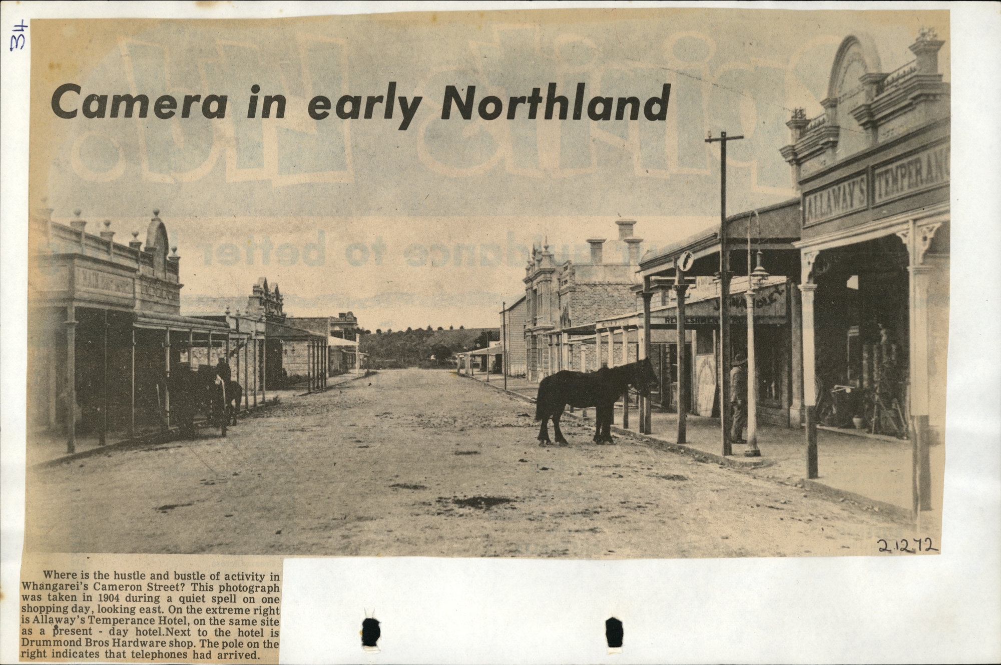 PN01.34 Whangarei's Cameron Street looking east