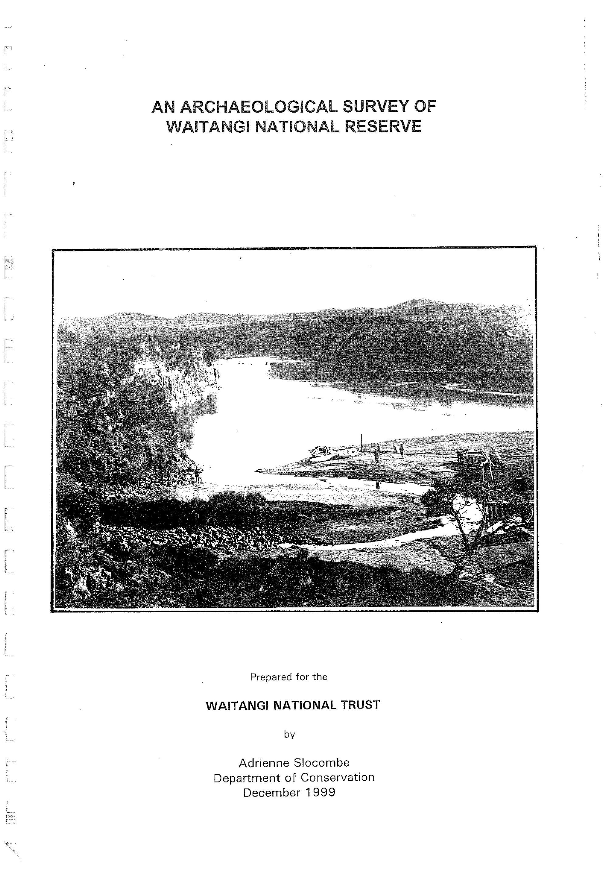 An Archaeological Survey of Waitangi National Park