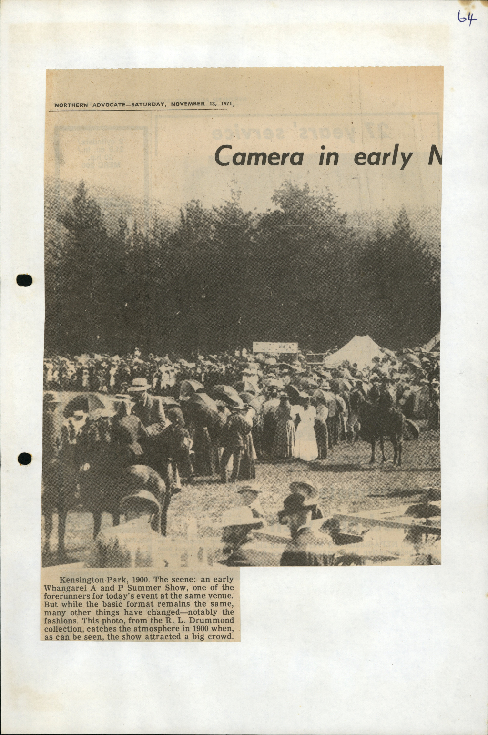 PN01.64 Kensington Park 1900, an early A &amp; P Summer Show
