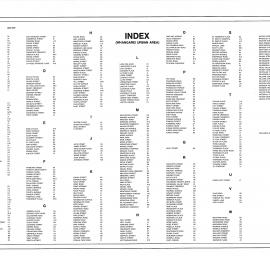 Index (Whangarei Urban Area) 