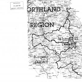 Northland Region [Partial map of Whangarei District & Kaipara District]