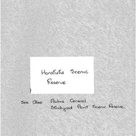 Horotutu Scenic Reserve