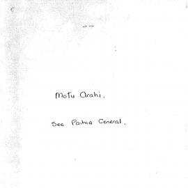 Motu Arahi (see Paihia General)