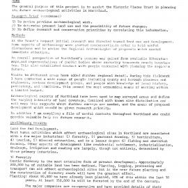 Northland Archaeological Assessment Project, Interim Report