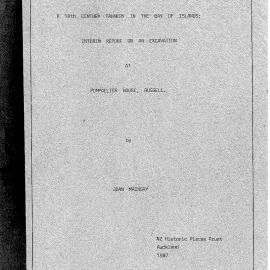 A 19th Century Tannery in the Bay of Islands. Interim Report on an Excavation at Pompallier House, Russell