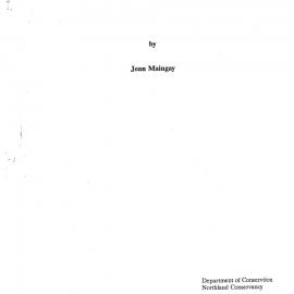 Initial Archaeological Inspection of the Pomare Bay Estate