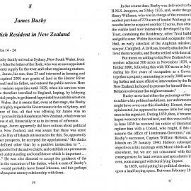 Old Land Claims. Chapter 8. James Busby - British Resident in New Zealand
