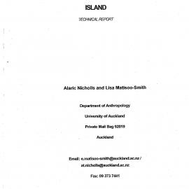 Human Remains from Urupukapuka Island