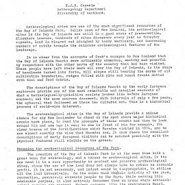 Archaeology and Bay of Islands Historic and Maritime Park