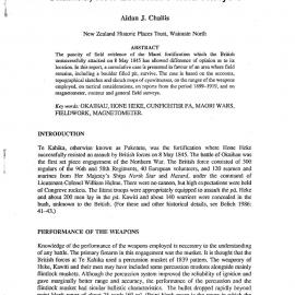 The location of Heke's Pa, Te Kahika, Okaihau, NZ. A field analysis