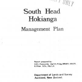 Draft South Head Hokianga Management Plan